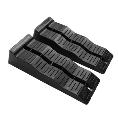 Ymiko RV Blocks RV Leveling Ramps 11000LBS Load Capacity - Duty Leveler Wheel Chock Set for, Travel Trailer, and Campers