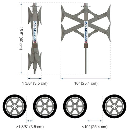 X-Chock Wheel Stabilizer - Pair - One Handle - 28012