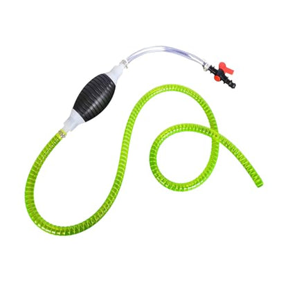 Car Gasoline Siphon Hose Pump, High-Flow Portable Vehicle Hand Oil Gas Fuel Transfer Pump, Manual Auto Fuel Transfer Siphon Accessories for Water Petrol Diesel, Universal for Vehicle (3.28FT)