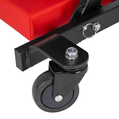 AFF 3-Way Mechanic Creeper & Shop Stool - Heavy Duty Low Profile Seat with Backrest Converts to Creeper & Garage Stool - for Garage & Shop Use - style: 3-Way Creeper Seat