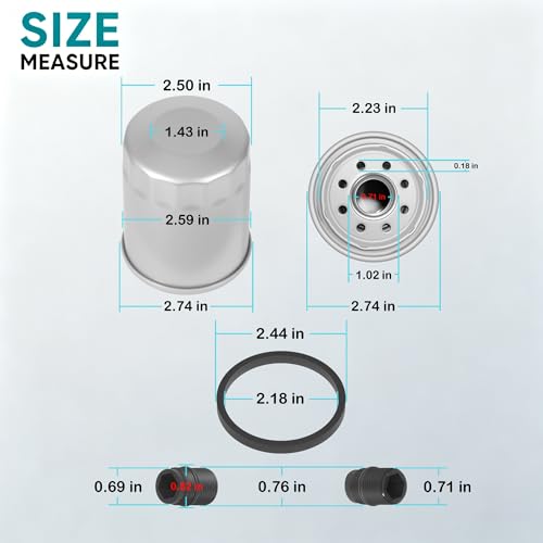 68RFE Transmission Filter and Gasket Kit DF-211 for 2007.5-2024 Ram 2500 3500 4WD 4x4-6.7L Cummins Diesel Fluid Change Service Set - Replaces 5013470AC, WL10394, 05013470AC