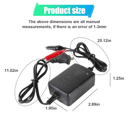 ZIMISI 12V 1300mA Sealed Lead Acid (SLA) Battery Charger, Automatic Trickle Charger Maintainer with Short Circuit Protection, Universal for Car, Motorcycle, RV, ATV, Boat Batteries (2PCS)