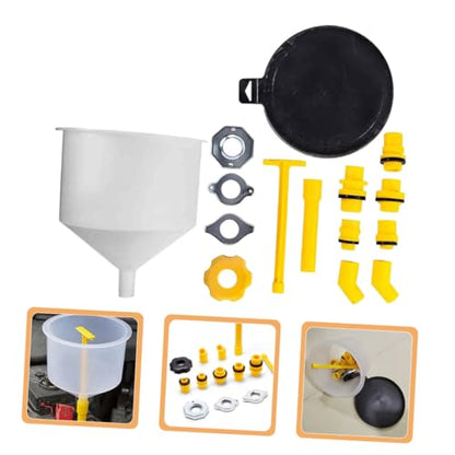 KICHOUSE 1 Set Durable Spill Radiator Funnel Kit Coolant Fill for Automotive Use Prevents Spills Trapped Air for Engine Flush and Radiator Maintenance