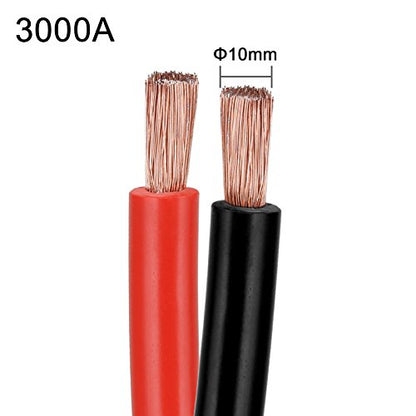 Voilamart Auto Jumper Cables 2/0 Gauge 3000AMP 20Ft w/Carry Bag, Instruction Slip, Commercial Grade Automotive Booster Cables, Heavy Duty for Car Van Truck
