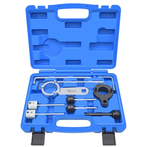 Camshaft Timing Belt Tool Kit, T10264 T10265 T10060A 3359 T10051 T10490 | Compatible with VW Audi Tiguan SEAT Skoda Passat Golf 1.4 1.6 2.0 TDI Diesel Engine, with Carrying Case & Gloves - size: Model A (New)