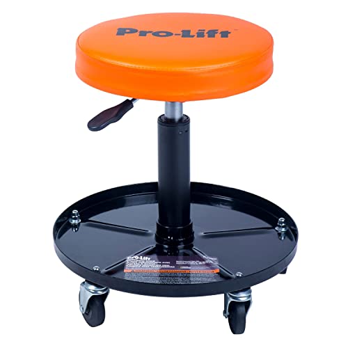 Pro-Lift PL9300H Pneumatic Chair with 300 lbs Capacity – Black/Orange - color: Orange