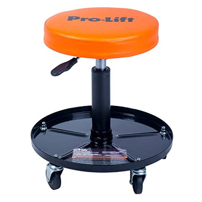 Pro-Lift PL9300H Pneumatic Chair with 300 lbs Capacity – Black/Orange - color: Orange