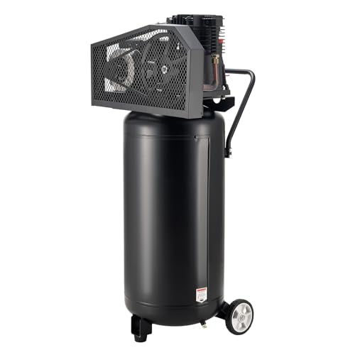 VEVOR 30 Gallons Air Compressor, 2HP 5.3SCFM at 90PSI, Max 125PSI Pressure Oil-Lubricated Air Compressor Tank, Portable on Wheels for Auto Repair,Tire Inflation,Spray Painting,Woodwork Nailing,120V - size: 30-Gallon