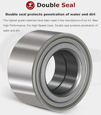 for Polaris Ranger 900 1000 XP Wheel Bearings 2013-2019 Front and Rear (4) Crew Replace 3514635, 3514699