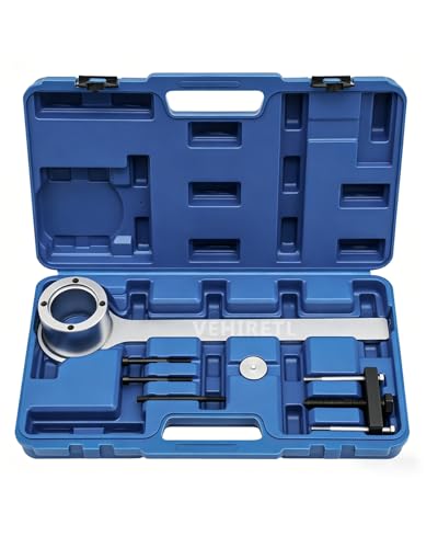 Crankshaft Pulley Removal Installation Tool Kit Crankshaft Damper Remover Puller Tool Set Compatible with Jaguar Land Rover 3.2 3.5 4.0 4.4 V9 Petrol Engine Replace 303-191 303-558 303-893