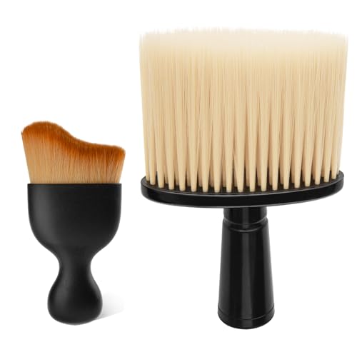 Car Detailing Brush, Automotive Interior Dusting Brush, Soft Car Interior Cleaning Tool for Dashboard Interior, Leather, Keyboard, Scratch-Free (2PCS-C) - size: 2PCS-C