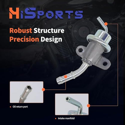 HiSport 16740-MBW-J32 Fuel Injection Pressure Regulator Compatible with Honda CBR600F4i 2001, 2002, 2003, 2004, 2005, 2006 - size: HSFPRBW532
