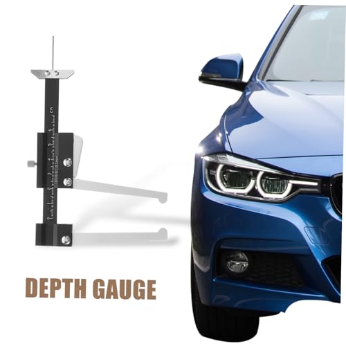 Tire Tread Ruler Tire Depth Gauge Tool for Brake Pad Depth Disc Brake Rotor Gauge