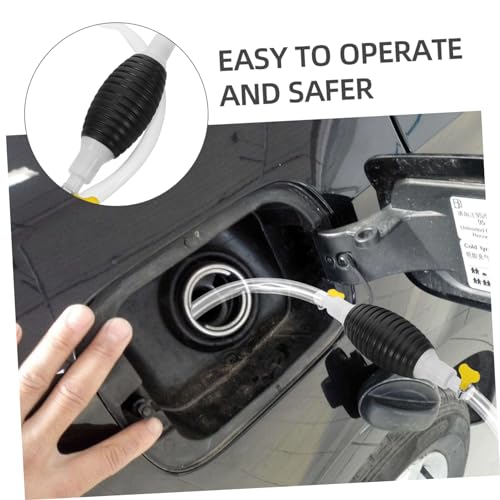 Manual Transfer Pump Kit Hand Siphon Pump Flexible Hose for Fuel Extraction for Automotive Use and Home Applications