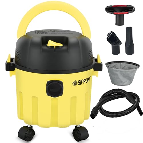 Wet/Dry Vacuum Cleaner, 3-in-1 Portable Workshop Vacuum Cleaner, Lightweight 3-Gallon Wet/Dry Vacuum Cleaner, with Blower Function and Wall-Mount Design, Suitable for All Floor Types.(Low) - size: 800W--3.5M