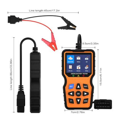 RDOVBIM OBD2 Car Diagnostic Tool for Chevy/GMC Sierra 1500, Check Engine Fault Code Reader Bluetooth 5.1 Scanner, Full System ABS SRS TPMS Detector, Works with iOS & Android Devices