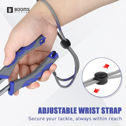 Booms Fishing Long Nose Pliers: 11.5" Saltwater & Freshwater Hook Remover for Bass Snook Trout - Corrosion-Resistant PTFE Coated Needle Nose Pliers with Lanyard - XW11 Heavy Duty Fishing Gear & Tool