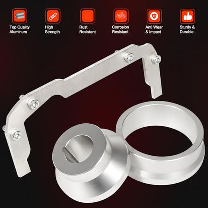 Bonbo Front and Rear Cover Billet Alignment Tool & Oil Pan Alignment Tool Fits for LS Series Engines 4.8 5.3 5.7 6.0 LS1 LS2 LS3 LS6 L99 LS9 LSA LQ4