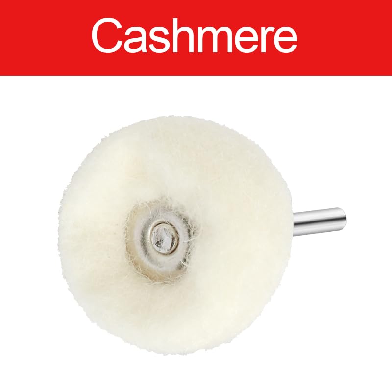 30pcs Cashmere Polishing Buffing Wheel for Rotary Tool - Polishing Wheel or Silver Polish Wheel - Watch & Jewelry Polishing - style: Cashmere