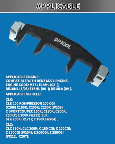 DPTOOL Camshaft Alignment Engine Timing Tool Chain Fixture Tool Kit Compatible for Mercedes Benz M271 C230 271 203 - size: M271 Timing 5pc