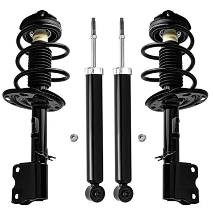 Detroit Axle - Front Struts & Coil Springs Rear Shock Absorbers Replacement for 2009-2013 Nissan Murano - 4pc Set - size: 4AQ47400/Shock Kit