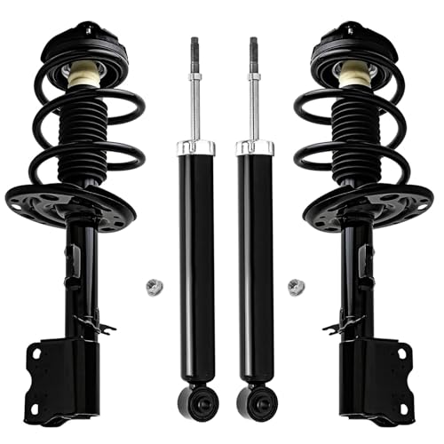 Detroit Axle - Front Struts & Coil Springs Rear Shock Absorbers Replacement for 2009-2013 Nissan Murano - 4pc Set - size: 4AQ47400/Shock Kit