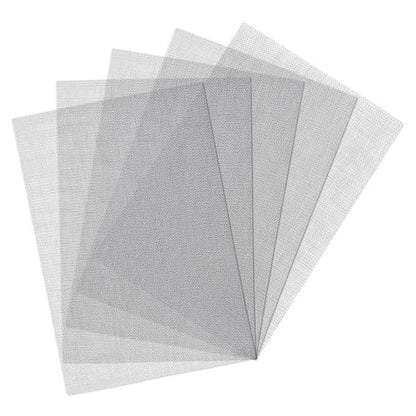 5 Pcs Welding Mesh Reinforcing Stainless Steel Wire Mesh Screen for Thermoplastic Repairs Silver Plastic Wire Mesh Plastic Weld Kit for Plastic Welding Car Repairing, 5.9 x 7.9inch