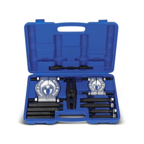 PIT66 Bearing Separator & Gear Puller Set w/Storage Case | 5-Ton Capacity Fly Wheel Separator Tool Kit Fit Bearings Gears Pulleys Steering Wheels ATV Light Truck Removal