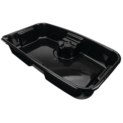 Performance Tool W4079 11-Quart Oil Drain Pan, Chemical-Resistant, Oil Filter Stand, Black - style: 11 Quart Drain Pan