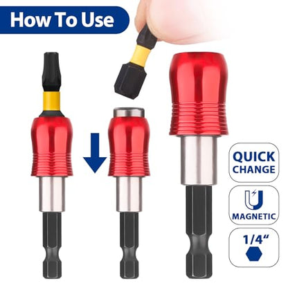 HPHOPE 32 Pieces Professional Magnetic Screwdriver Bit Accessory Set - size: 32 Pieces