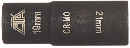 CTA Tools A168 19 x 21mm Extra Thin-Wall Impact Flip Socket - size: 19mm X 21mm Extra Thin Wall