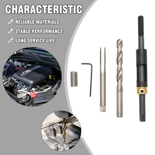 Saihisday 35119S M11 x 1.5 Head Bolt Thread Repair Kit, Wire Thread Inserts Replacement for Kia Replacement for Isuzu Replacement for Honda Replacement for Toyota Replacement for Hyundai
