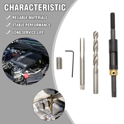 Saihisday 35119S M11 x 1.5 Head Bolt Thread Repair Kit, Wire Thread Inserts Replacement for Kia Replacement for Isuzu Replacement for Honda Replacement for Toyota Replacement for Hyundai