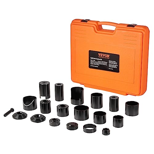 VEVOR Ball Joint Press Kit, 21 pcsTool Kit, C-Press Ball Joint Remove and Install Tools, for Most 2WD and 4WD Cars, Heavy Duty Ball Joint Repair Kit for Automotive Repairing - style: 21 PCS