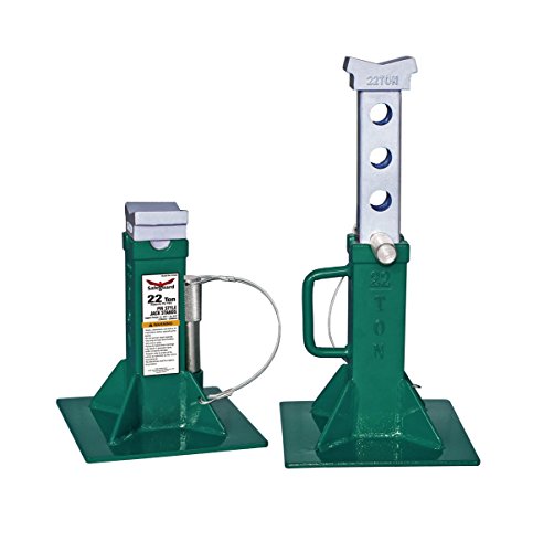 SAFEGUARD Jack Stands, Pin Style, Steel, 22 Ton Capacity