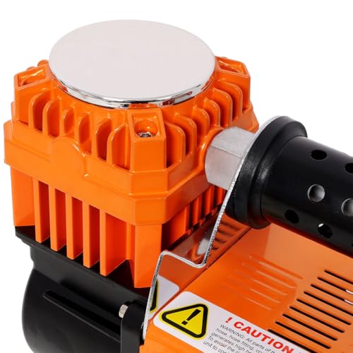 12V Heavy-Duty Air Compressor with 150 PSI Max Pressure, 7.06 CFM Fast Flow, Portable Tire Inflator with 26FT Hose & Carry Bag for Truck, RV, SUV, 4x4 Vehicles