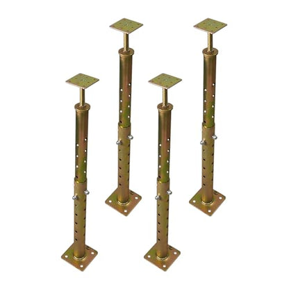 4 Pack House Floor Joist Support Jack 19.5"-34.5" Adjustable for Leveling | Screw Jack Post Pole, for Lifting Home Foundation Basement Crawl Space Beam, Galvanized - size: 19.5-34.5 inch