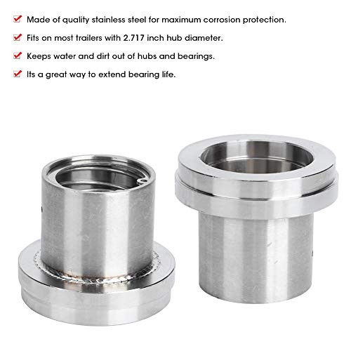 Estink 4pcs 2.717in Diameter Trailer Stainless Steel Lubricator Tool Accessory