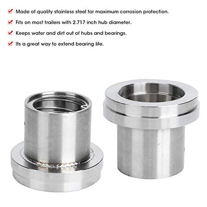 Estink 4pcs 2.717in Diameter Trailer Stainless Steel Lubricator Tool Accessory