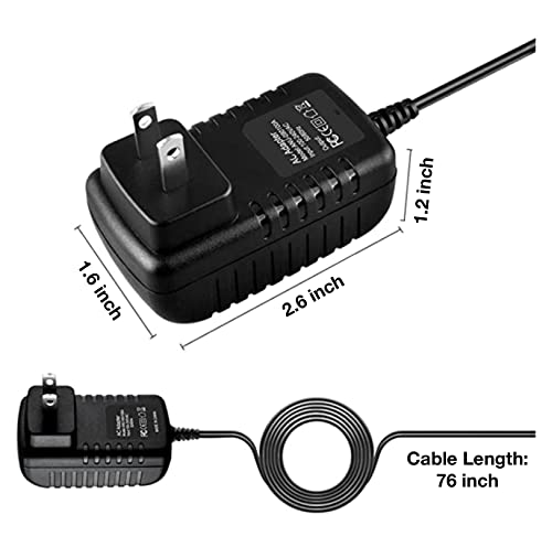 12V AC/DC Adapter Compatible with TOPDON AD900 Lite ArtiDiag900 Lite OBD2 Scanner Bidirectional Bluetooth Car Diagnostic Scan Tool Automotive Scanner 12VDC Power Supply Cord Battery Charger