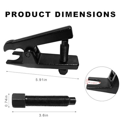 Ball Joint Separator Tool, Adjustable Ball Joint Puller and Extractor Adjusts from 1-1/2" to 1-7/8", Universal Removal Tool for Separating Arms, Tie Rods & Ball Joints on Cars