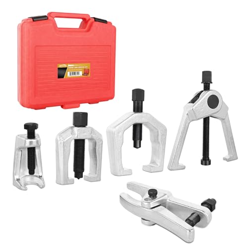 GOOACC 5-in-1 Ball Joint Separator Kit, Front End Service Set with Pitman Arm Puller and Tie Rod End Removal Tool, Heavy Duty Ball Joint Splitter for Cars Light Trucks