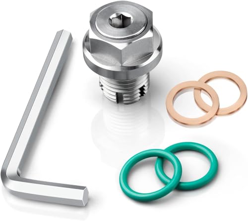 1/2-20 Double Oversize Piggyback Oil Drain Plug, Stainless Steel Self Tapping Oil Pan Thread Repair Kit - size: 1/2-20 x 15mm