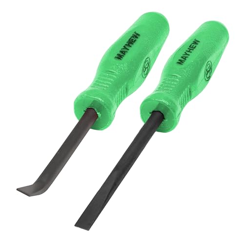 Mayhew Tools 31093GN Mini Heavy Duty Pry Bar, 2-Piece Set, Green - Heavy Duty - color: Green - Heavy Duty, size: 2-Piece Set