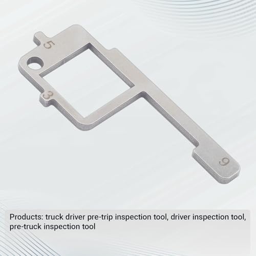 Ziyuan Truck Driver Pre-Trip Inspection Tool - Brake & Tire Check 4-in-1-1 Pack | Truck Brake Inspection Measuring Tool, Tire Inspection Tool,Brake Check Tool,Driver and Mechanic Four in One Inspection Tool - color: 1 pack