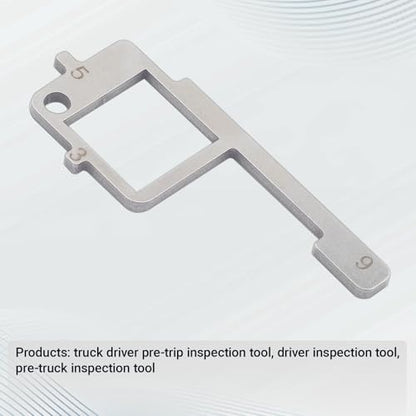 Ziyuan Truck Driver Pre-Trip Inspection Tool - Brake & Tire Check 4-in-1-1 Pack | Truck Brake Inspection Measuring Tool, Tire Inspection Tool,Brake Check Tool,Driver and Mechanic Four in One Inspection Tool - color: 1 pack