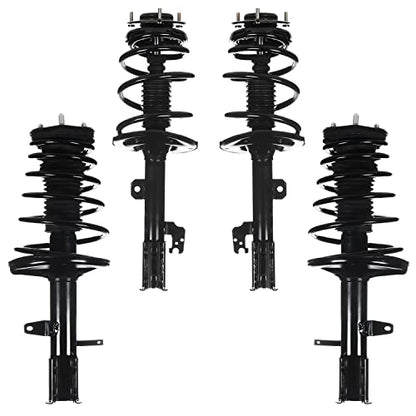 Detroit Axle - Front and Rear Struts w/Coil Spring Replacement for 2009 | 2010 2011 2012 Toyota Venza AWD - 4pc Set - size: 4Q47212/ 4 Struts