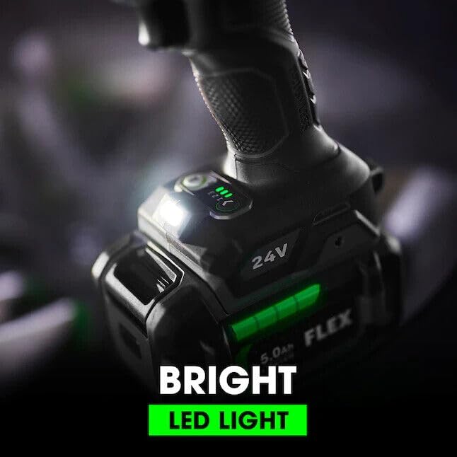 FLEX 24-volt Brushless 1/2-in Drive Cordless High Impact Wrench Set