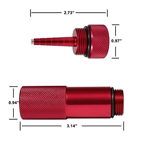 Sunluway for Honda EU1000i EU2000i Generator Complete Combo Kit Mess Free Oil Change Funnel & Magnetic Oil Dipstick Aluminum