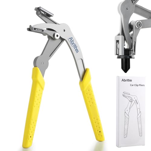 Car Clip Pliers, Panel Clip Removal Pliers, Professional Plastic Fastener Removal Tool for Removing Automotive Fasteners Clips Without Damage Yellow - color: Yellow